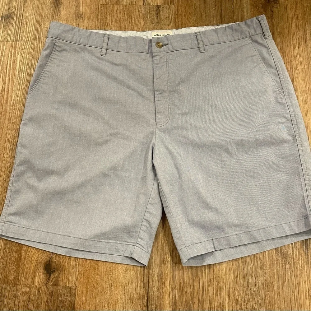 Peter Millar Shorts Mens 40 Seaside Wrightsville Performance Light Blue Golf 9